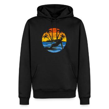 Kitesurfing Sprichwort - Männer Premium Bio Hoodie - Schwarz - Vorne - Nico (187cm)