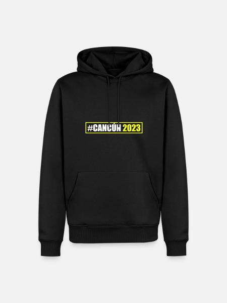 Cancun 2023 - Sweat à capuche Premium bio Homme - noir