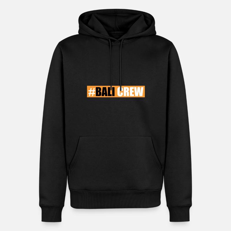 Bali Crew - Männer Premium Bio Hoodie - Schwarz