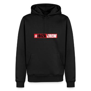 Ibiza Équipage - Sweat à capuche Premium bio Homme - noir - Devant - Nico (187cm)