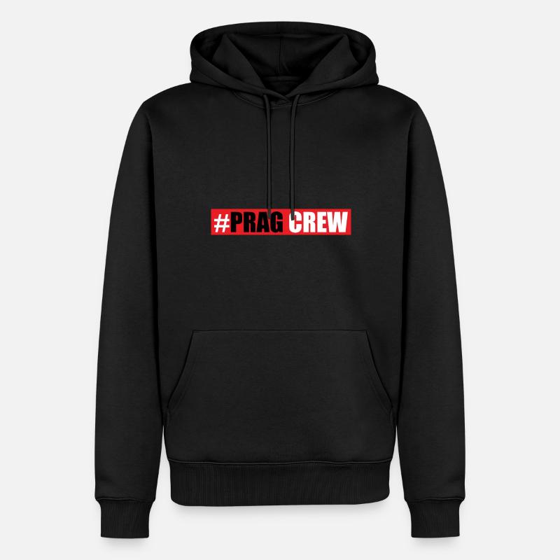 Prague Équipage - Sweat à capuche Premium bio Homme - noir