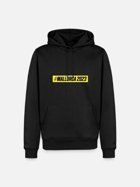 Majorque 2023 - Sweat à capuche Premium bio Homme - noir