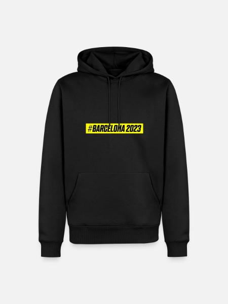 Barcelona 2023 - Männer Premium Bio Hoodie - Schwarz
