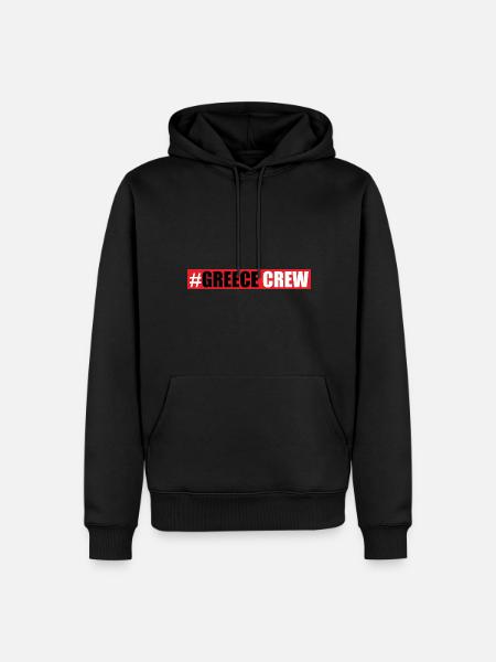Greece Crew - Men’s Premium Organic Hoodie - black