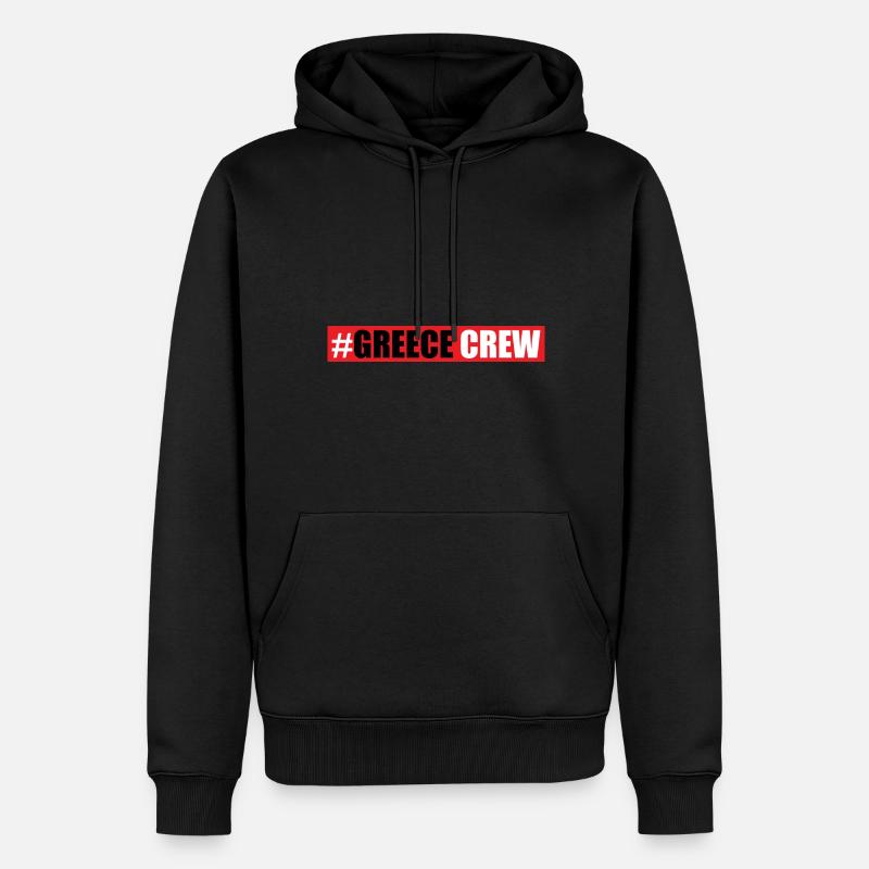 Greece Crew - Männer Premium Bio Hoodie - Schwarz