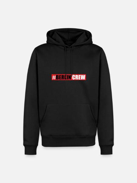 Équipage de Berlin - Sweat à capuche Premium bio Homme - noir
