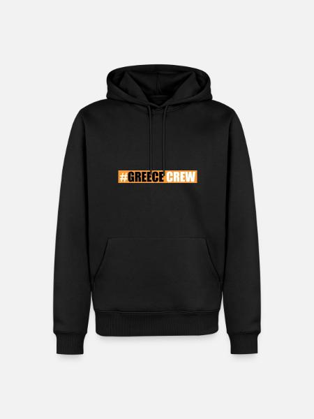 Greece Crew - Men’s Premium Organic Hoodie - black
