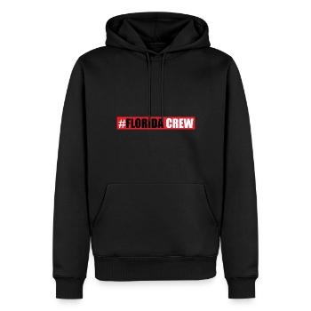 Équipage de Floride - Sweat à capuche Premium bio Homme - noir - Devant - Nico (187cm)