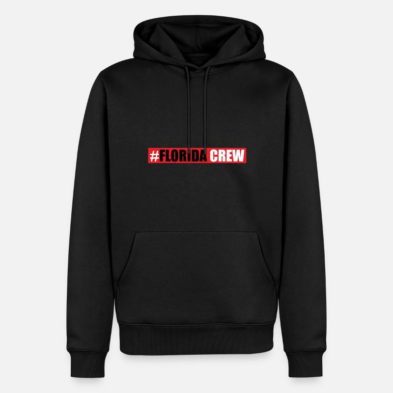 Florida Crew - Männer Premium Bio Hoodie - Schwarz