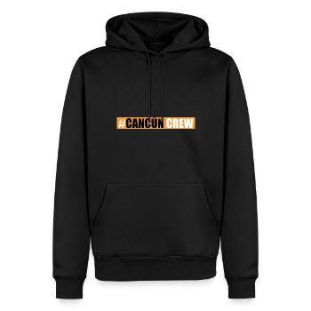 Cancun Crew - Männer Premium Bio Hoodie - Schwarz - Vorne - Nico (187cm)