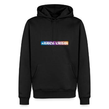 Équipage Zrce - Sweat à capuche Premium bio Homme - noir - Devant - Nico (187cm)