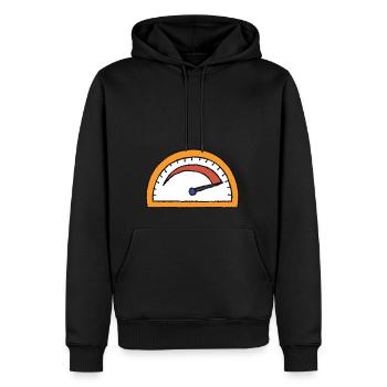 Waage - Männer Premium Bio Hoodie - Schwarz - Vorne - Nico (187cm)