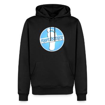 Fußflüsterer Fußpflege Podologie Podologin - Männer Premium Bio Hoodie - Schwarz - Vorne - Nico (187cm)