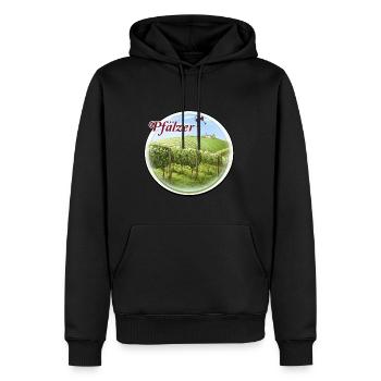 100% Pfälzer Pälzer Palz Pfalz Mundart Dialekt - Männer Premium Bio Hoodie - Schwarz - Vorne - Nico (187cm)