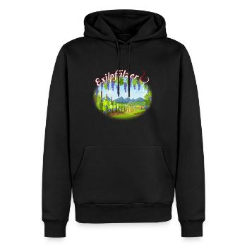 Lustiges Exilpfälzer Pälzer Pfälzer Pfalz Mundart - Männer Premium Bio Hoodie - Schwarz - Vorne - Nico (187cm)