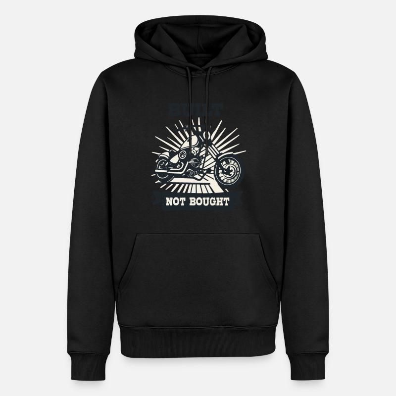 Motocyclette construite, non achetée - Sweat à capuche Premium bio Homme - undefined