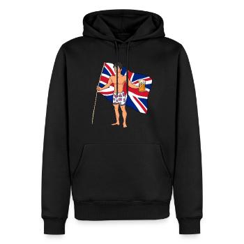 English Hot Boy - Men’s Premium Organic Hoodie - black - Front - Nico (187cm)
