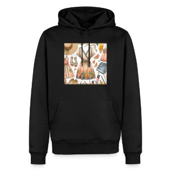 Look of the day. - Men’s Premium Organic Hoodie - black - Front - Nico (187cm)