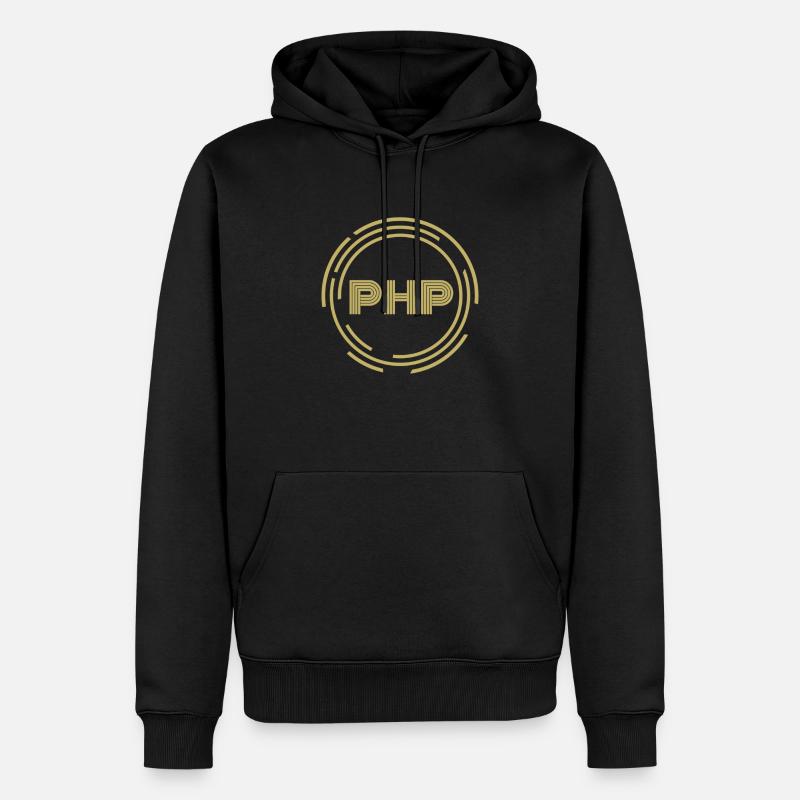 ..PHP - Sweat à capuche Premium bio Homme - noir