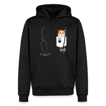 Veterinarian Costume School Career Day Outfit - Männer Premium Bio Hoodie - Schwarz - Vorne - Nico (187cm)