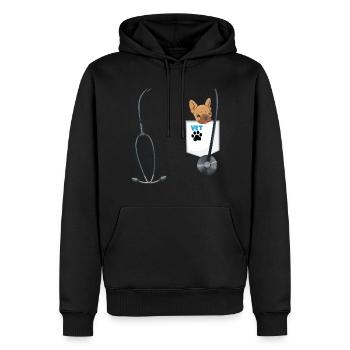 Veterinarian Costume School Career Day Outfit - Männer Premium Bio Hoodie - Schwarz - Vorne - Nico (187cm)