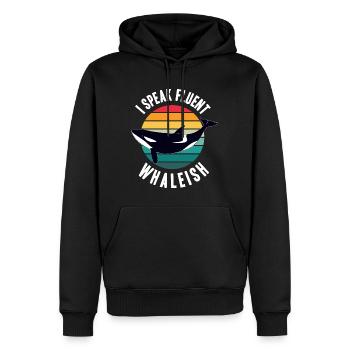 Wale beobachten - Männer Premium Bio Hoodie - Schwarz - Vorne - Nico (187cm)