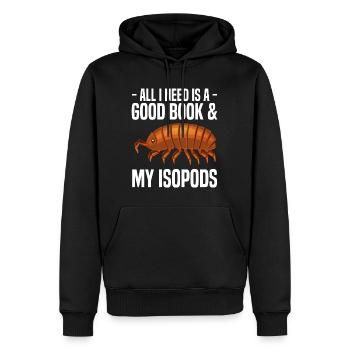 Mauerasseln - Männer Premium Bio Hoodie - Schwarz - Vorne - Nico (187cm)
