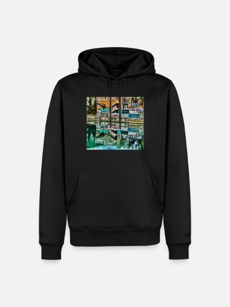 Graffiti art Hamburg - Men’s Premium Organic Hoodie - black