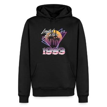 SW 1993 triangles limited edition - Men’s Premium Organic Hoodie - black - Front - Nico (187cm)