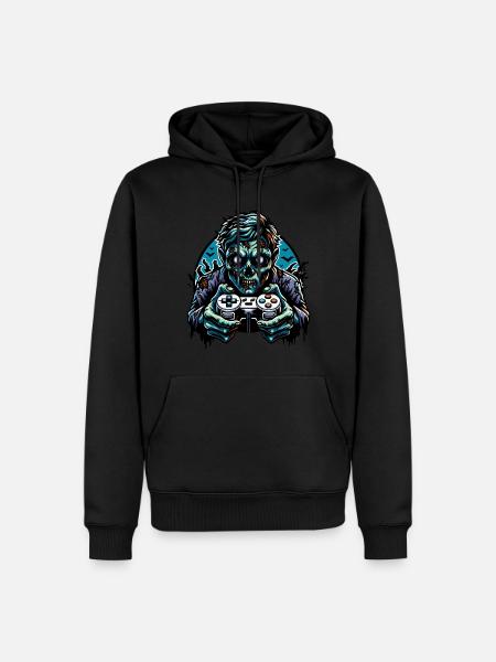 Zombie Gaming Controller - Men’s Premium Organic Hoodie - black