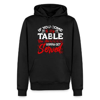 Ping Pong Player Table Tennis Coach Ping Pong - Men’s Premium Organic Hoodie - black - Front - Nico (187cm)