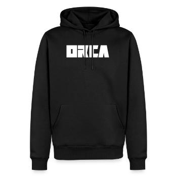 Orca - Männer Premium Bio Hoodie - Schwarz - Vorne - Nico (187cm)