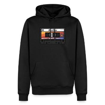 Mixtape Kassette 90er Party 80er Jahre Retro Tape - Männer Premium Bio Hoodie - Schwarz - Vorne - Nico (187cm)