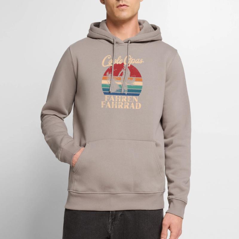 Cool Mpas Faisant Du Vélo Rétro Papy Sweat à capuche Premium bio Homme