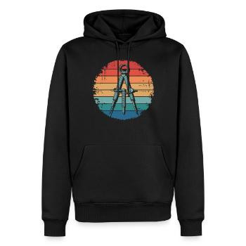 Vintage Architect Compass Architecture Gifts - Männer Premium Bio Hoodie - Schwarz - Vorne - Nico (187cm)