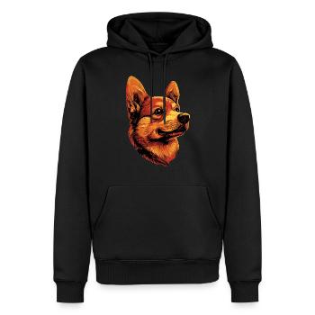 Jouet russe Terrier Chien Jouet russe Russkiy - Sweat à capuche Premium bio Homme - noir - Devant - Nico (187cm)
