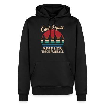 Cool Dads Playing Foosball Dad Gift - Sweat à capuche Premium bio Homme - noir - Devant - Nico (187cm)