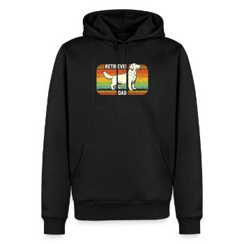 Golden Retriever est en or pour le meilleur chien - Sweat à capuche Premium bio Homme - noir - Devant - Nico (187cm)