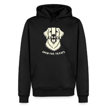 Golden Retriever Offen Für Leckerli Bester Hund - Männer Premium Bio Hoodie - Schwarz - Vorne - Nico (187cm)