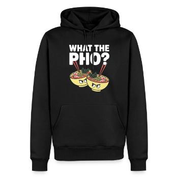 What The Pho Vietnam Reise Nudelsuppe Liebe Pho - Männer Premium Bio Hoodie - Schwarz - Vorne - Nico (187cm)