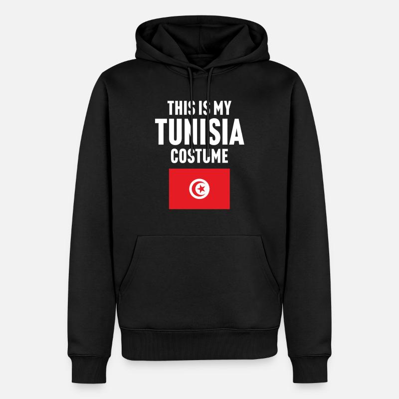 C’est mon costume de Tunisie - Sweat à capuche Premium bio Homme - noir