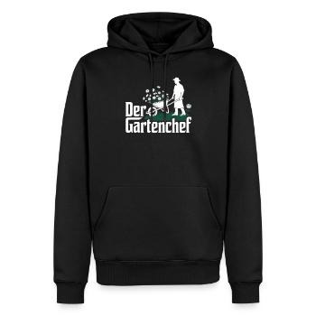 Gartenchef Gärtner Geschenk Garten Hobbygärtner - Männer Premium Bio Hoodie - Schwarz - Vorne - Nico (187cm)