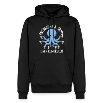 Décontracté 8 Armig A Reinorgeln - Sweat à capuche Premium bio Homme - noir - Devant - Nico (187cm)