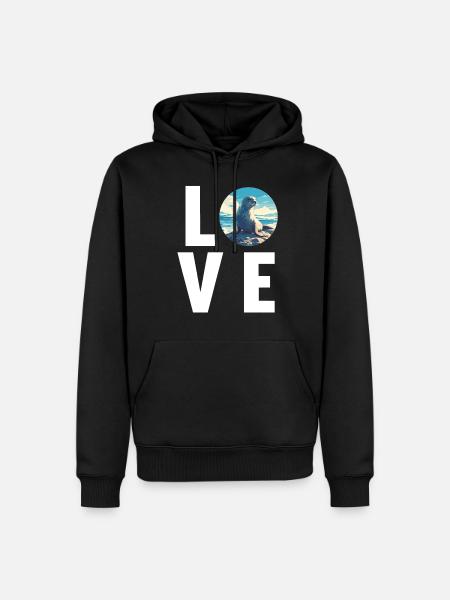 Seals, Seal - Men’s Premium Organic Hoodie - black