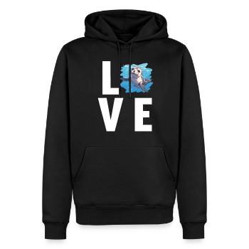 Robben Robbe - Männer Premium Bio Hoodie - Schwarz - Vorne - Nico (187cm)
