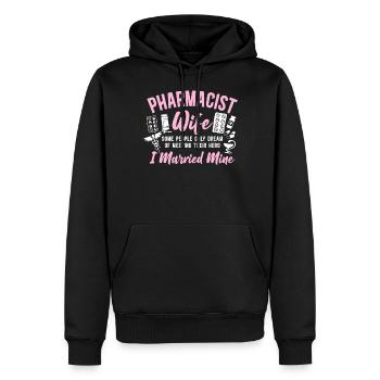 Pharmacy Tech Technician - Men’s Premium Organic Hoodie - black - Front - Nico (187cm)