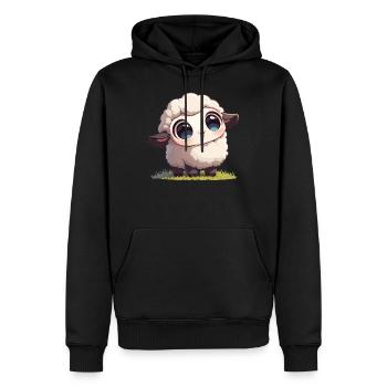 Schafe Schaf - Männer Premium Bio Hoodie - Schwarz - Vorne - Nico (187cm)