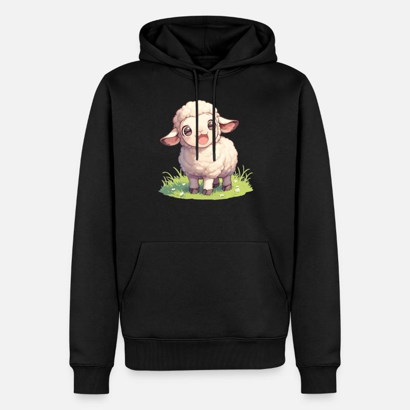 Mouton Mouton - Sweat à capuche Premium bio Homme - noir