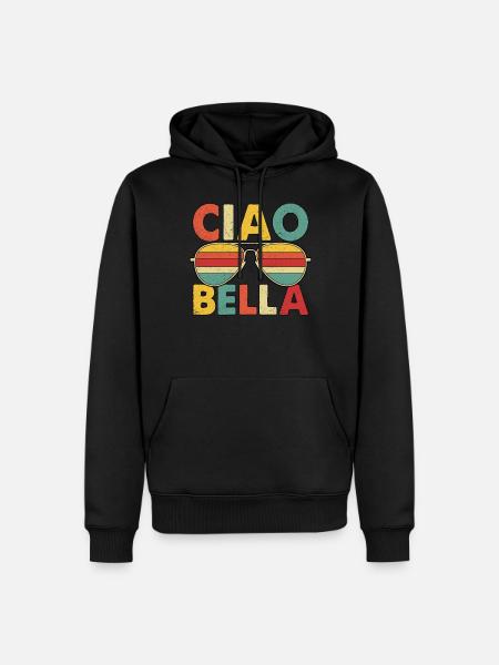 Ciao Bella - Men’s Premium Organic Hoodie - black