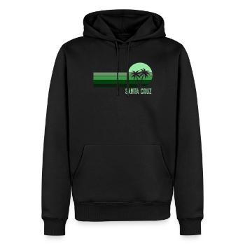 Santa Cruz Herren California Surf Kalifornien - Männer Premium Bio Hoodie - Schwarz - Vorne - Nico (187cm)